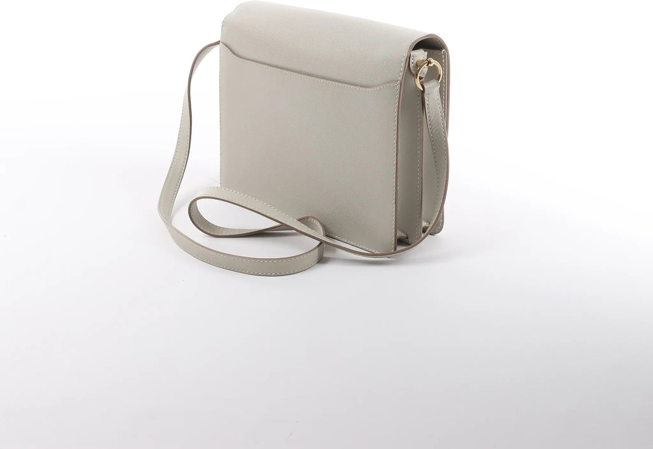 Hermès Hermes Sac Roulis 23 Evercolor Crossbody Bag in Pearl Gray C: 2018 Grijs