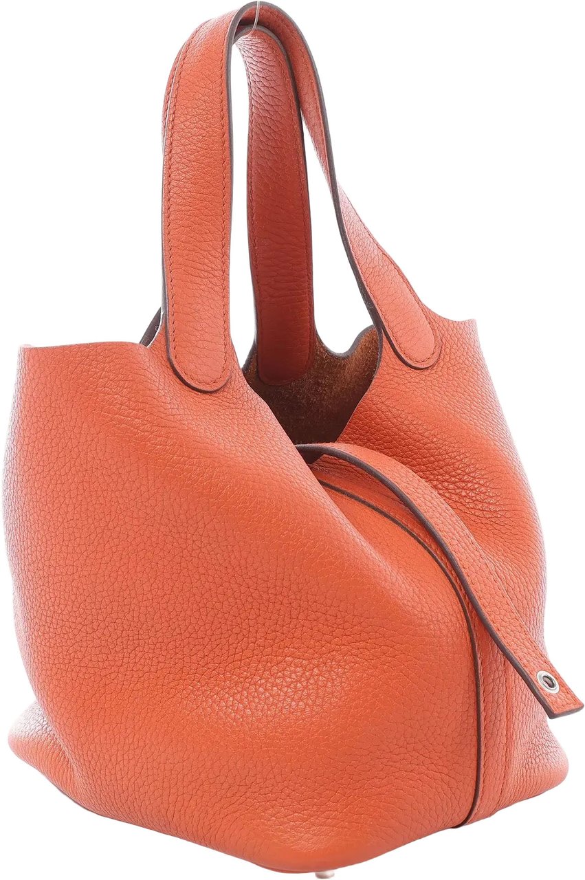 Hermès HERMES Picotin Lock 18 PM Taurillon Clemence Handbag in Orange X: 2016 Oranje