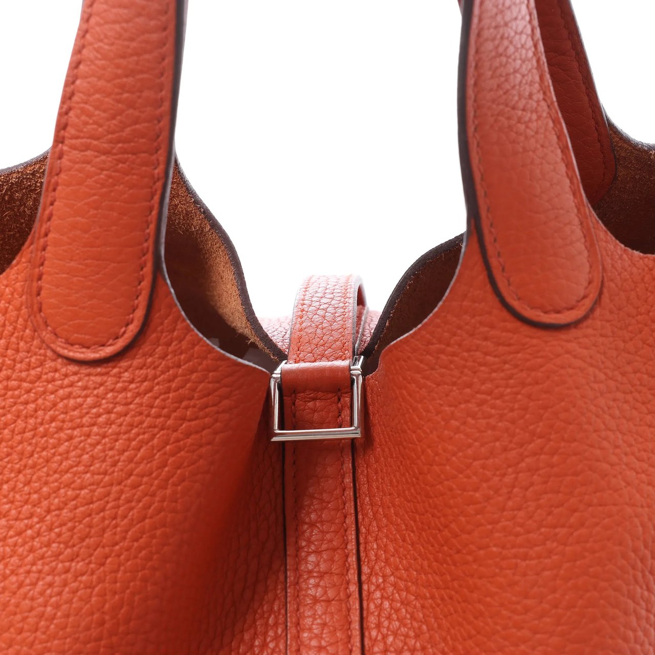 Hermès HERMES Picotin Lock 18 PM Taurillon Clemence Handbag in Orange X: 2016 Oranje