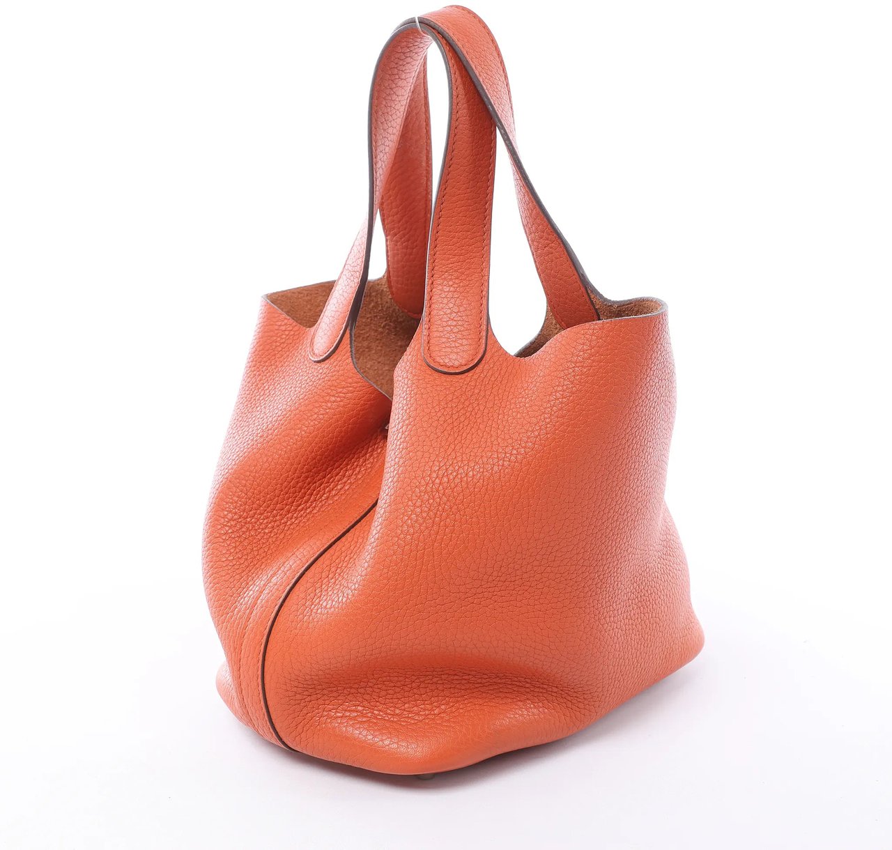 Hermès HERMES Picotin Lock 18 PM Taurillon Clemence Handbag in Orange X: 2016 Oranje