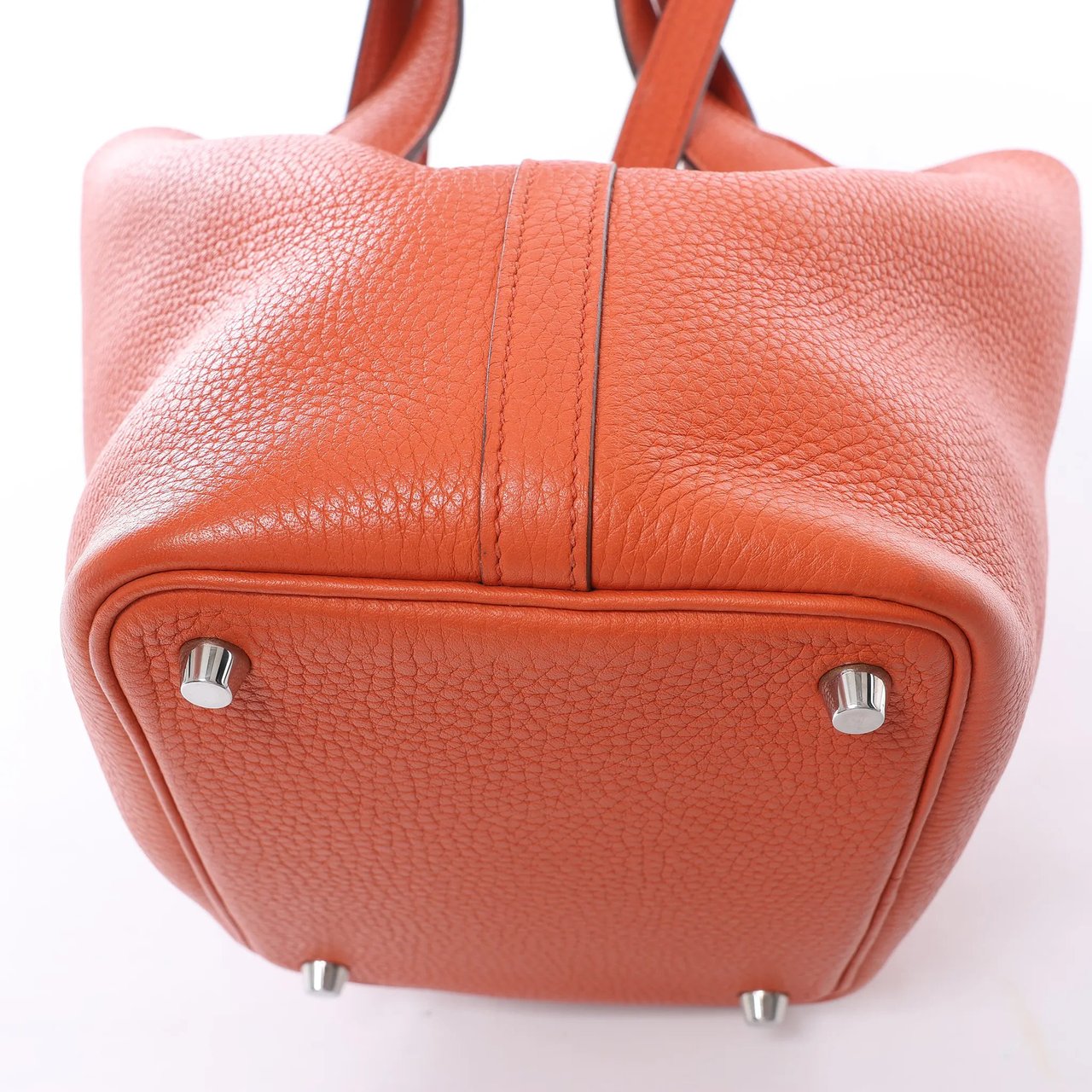 Hermès HERMES Picotin Lock 18 PM Taurillon Clemence Handbag in Orange X: 2016 Oranje