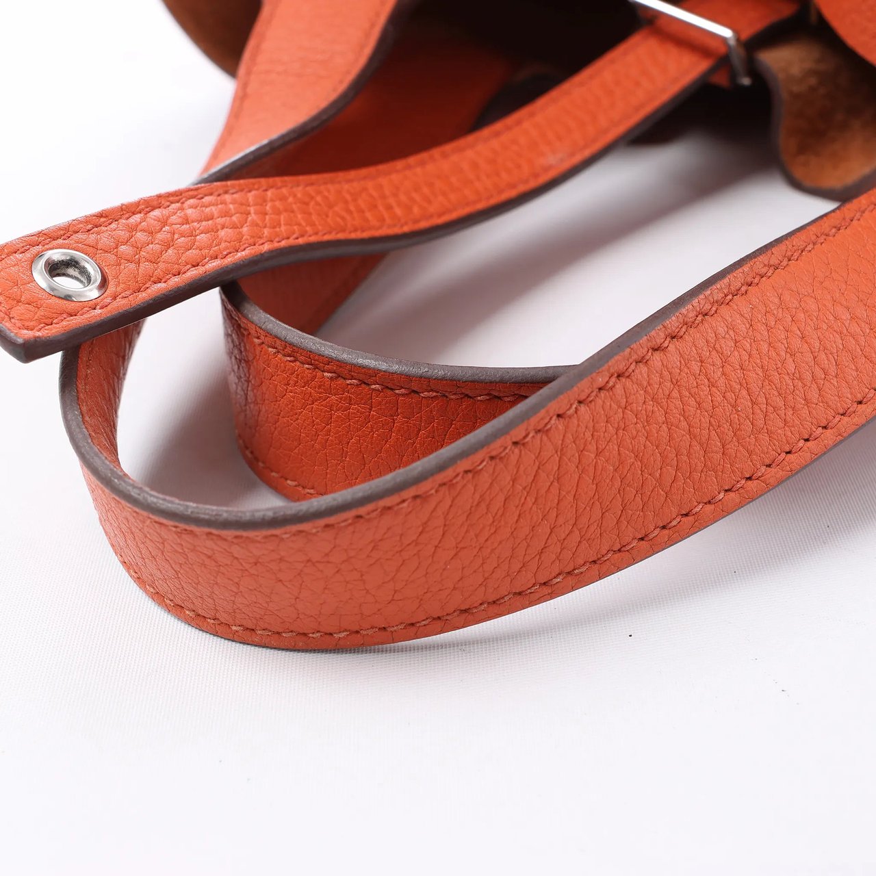 Hermès HERMES Picotin Lock 18 PM Taurillon Clemence Handbag in Orange X: 2016 Oranje