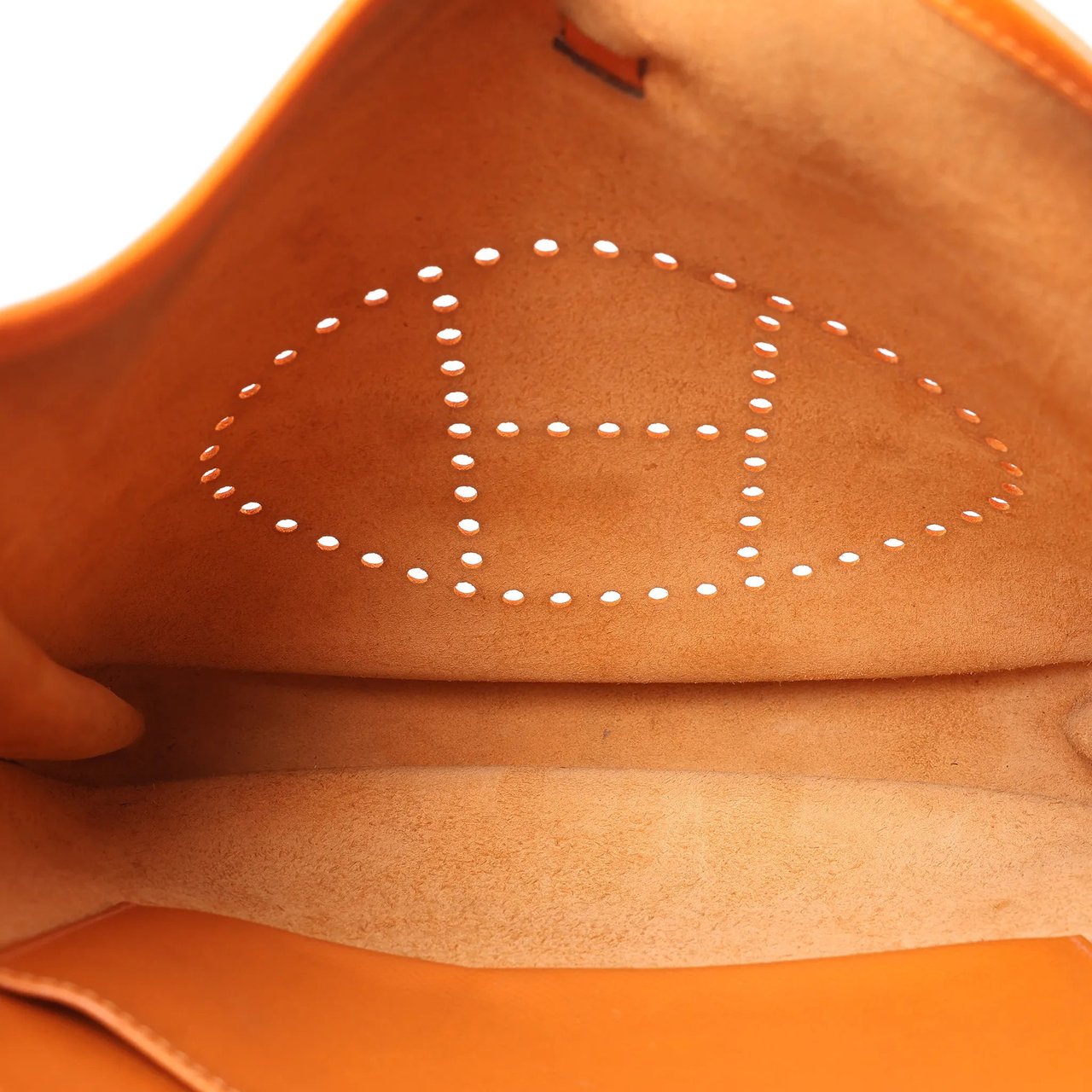Hermès Hermes Evelyn 1 29 PM Epsom Leather Shoulder Bag in Orange □N:2010 Oranje