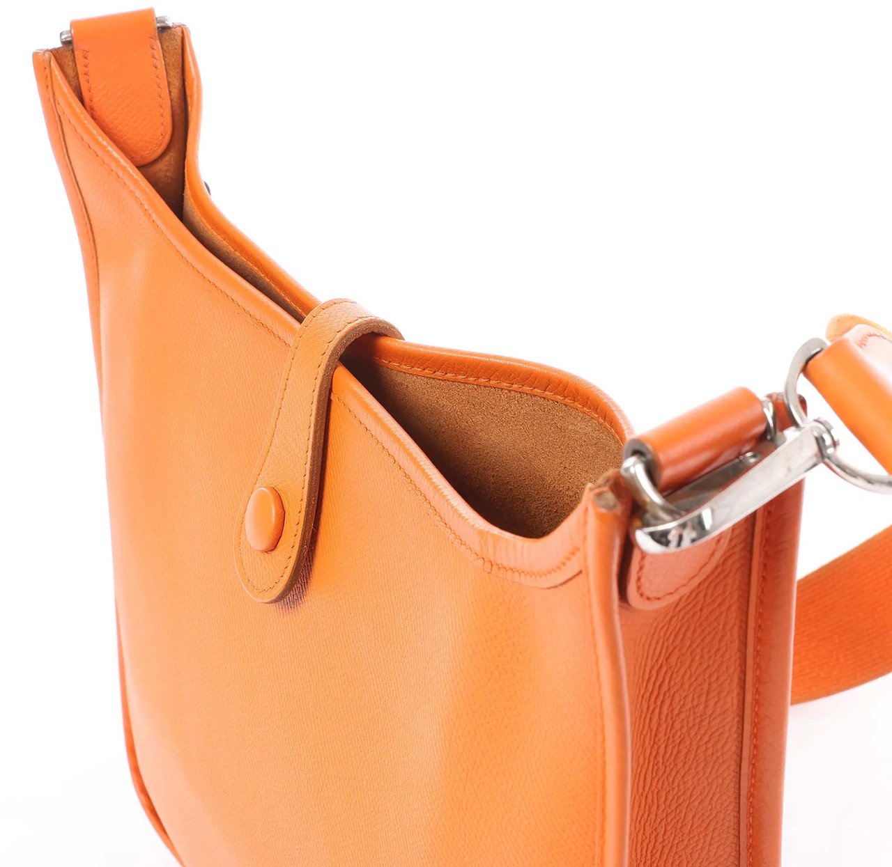 Hermès Hermes Evelyn 1 29 PM Epsom Leather Shoulder Bag in Orange □N:2010 Oranje
