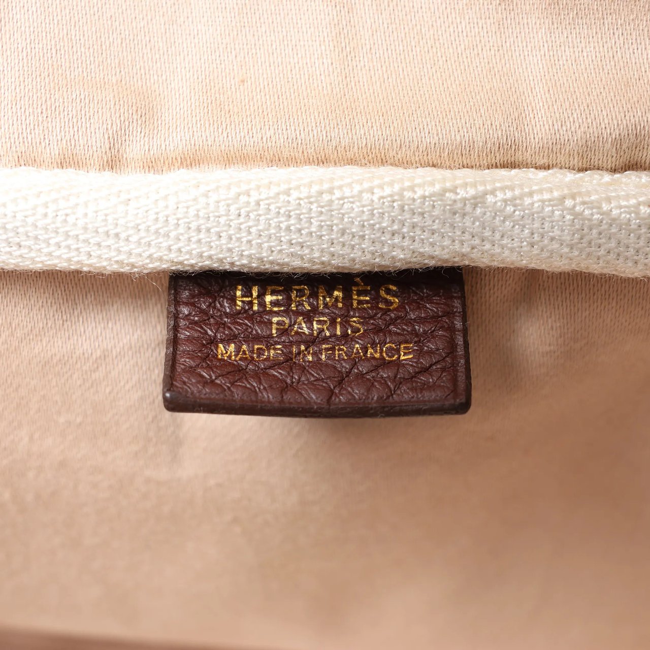 Hermès HERMES Victoria 50 Taurillon Clemence Handbag in Brown □C: 1999 Bruin