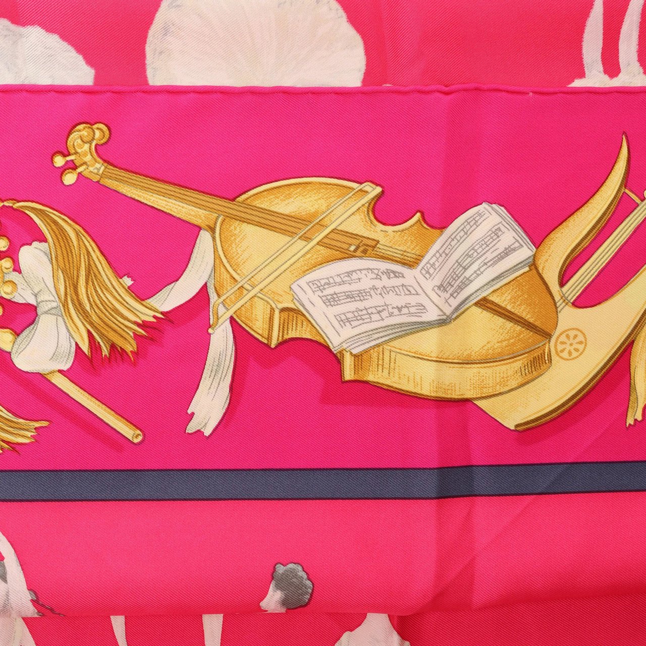 Hermès Carré 90 "La Dance ballet" Silk handkerchief in Pink Roze