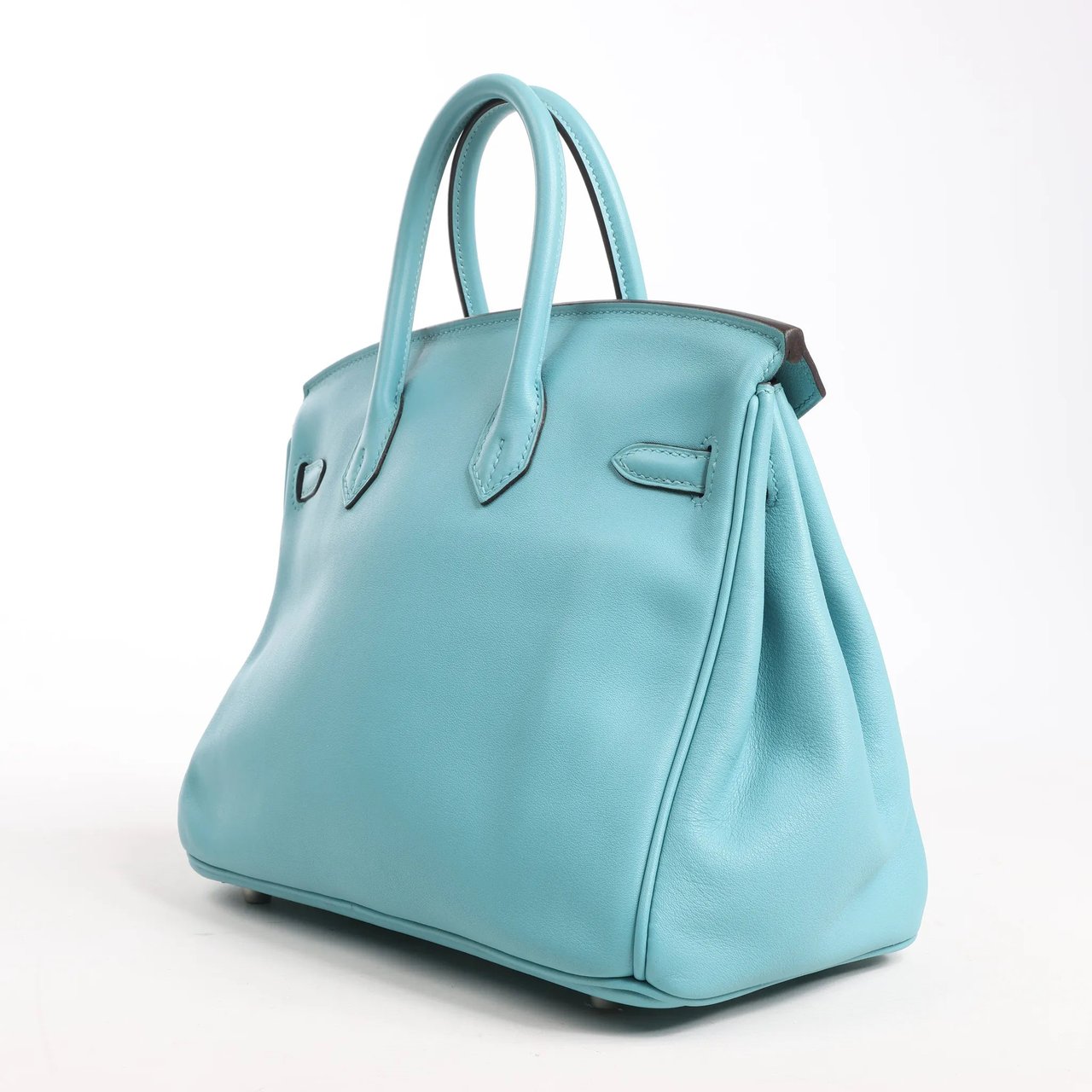 Hermès HERMES Birkin 25 Le Tournay Veau Swift Blue Saint-Cyr Handbag X: 2016 Blauw