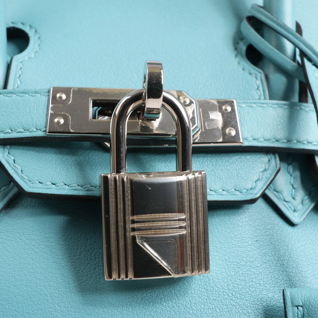Hermès HERMES Birkin 25 Le Tournay Veau Swift Blue Saint-Cyr Handbag X: 2016 Blauw