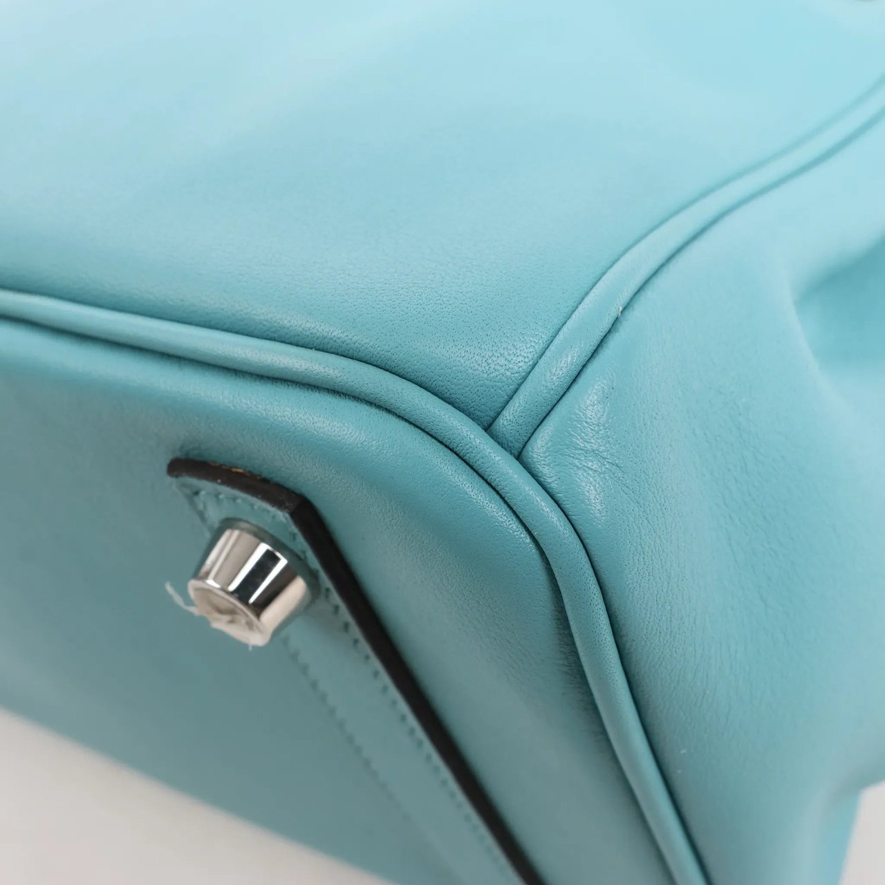 Hermès HERMES Birkin 25 Le Tournay Veau Swift Blue Saint-Cyr Handbag X: 2016 Blauw