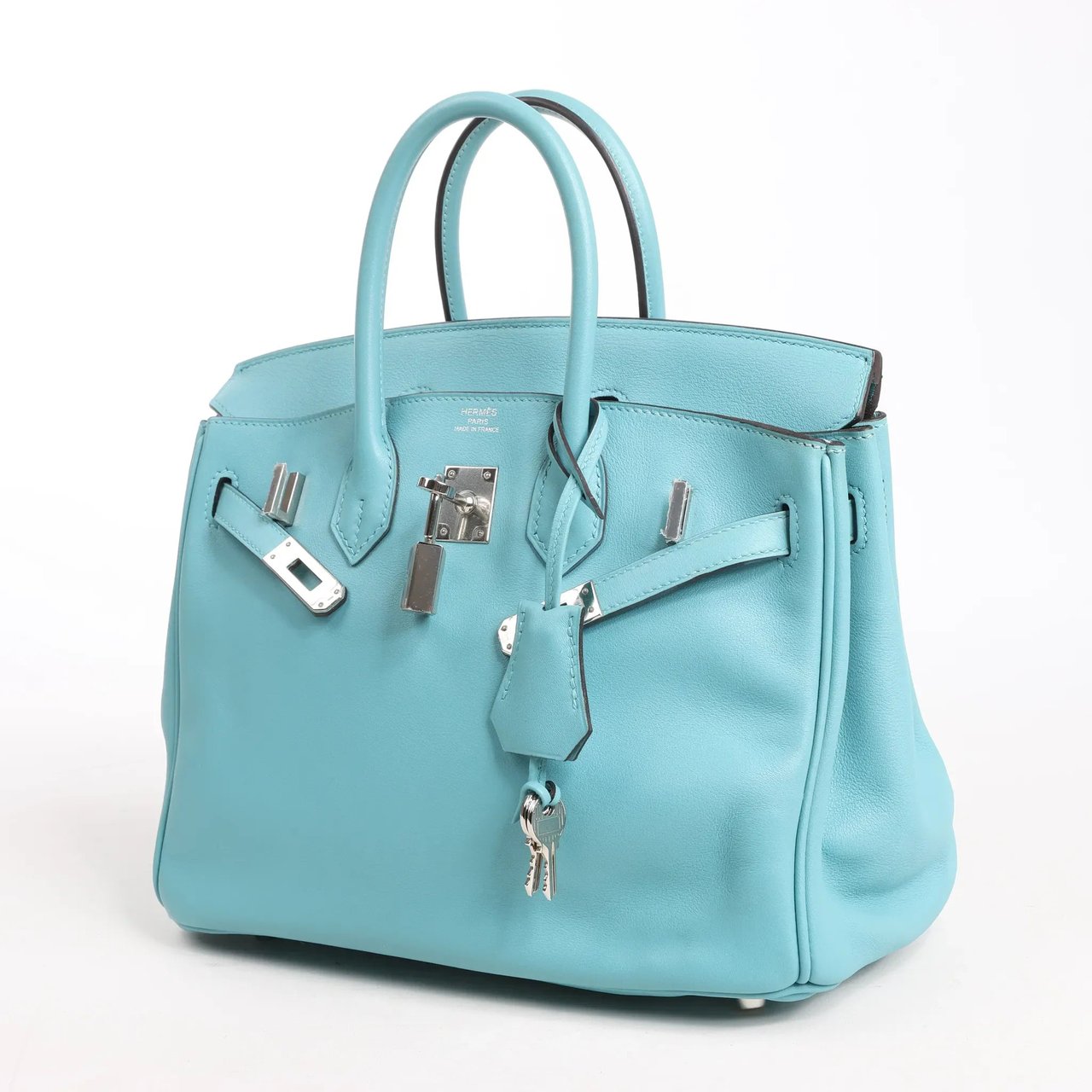 Hermès HERMES Birkin 25 Le Tournay Veau Swift Blue Saint-Cyr Handbag X: 2016 Blauw