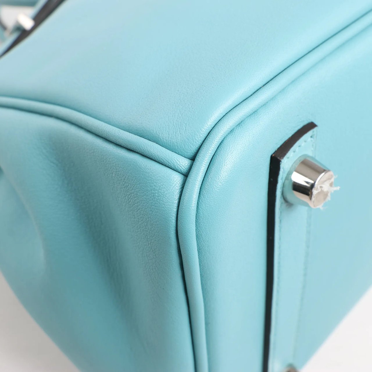 Hermès HERMES Birkin 25 Le Tournay Veau Swift Blue Saint-Cyr Handbag X: 2016 Blauw