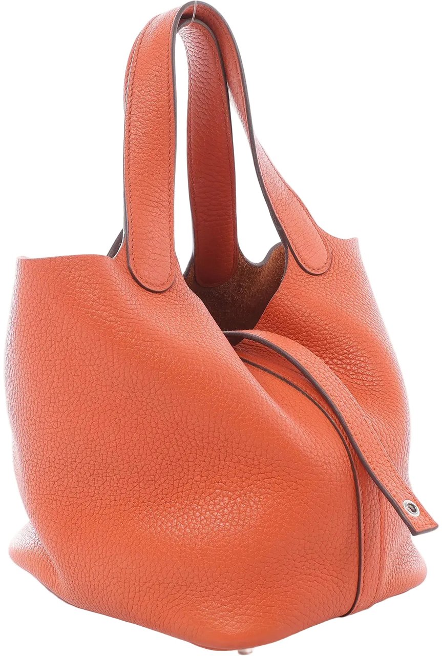Hermès HERMES Picotin Lock 18 PM Taurillon Clemence Handbag in Orange X: 2016 Oranje