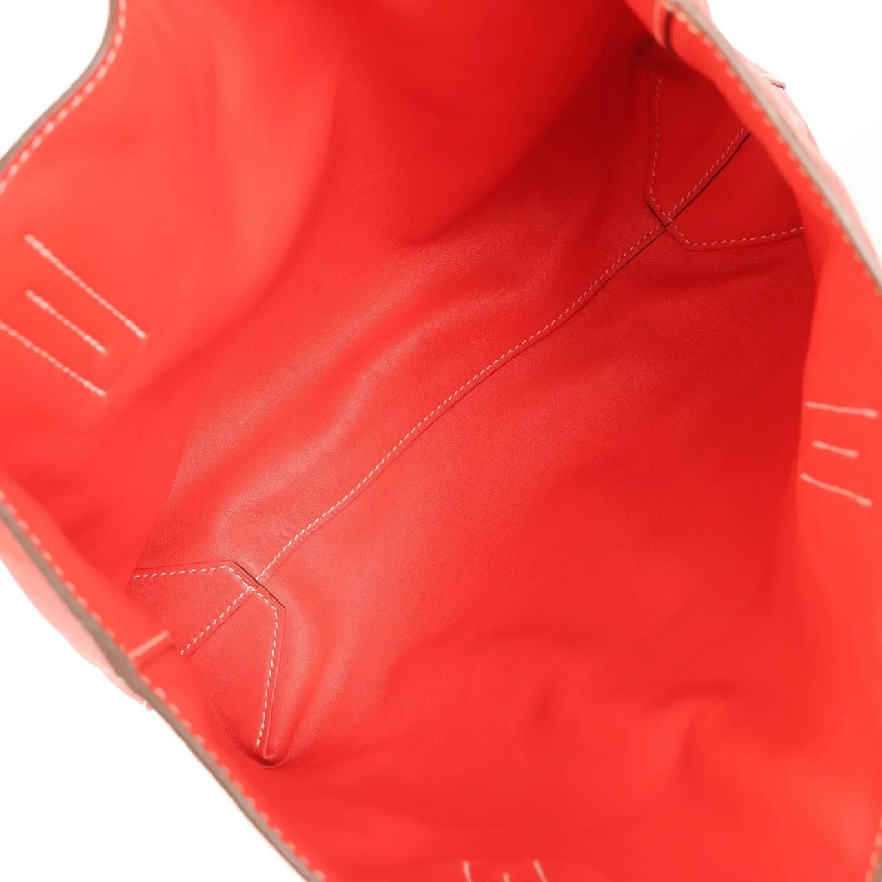 Hermès HERMES Double Sense 28 Veau Swift Shoulder Bag in Sanguine x Rose Jaipur □R: 2014 Rood