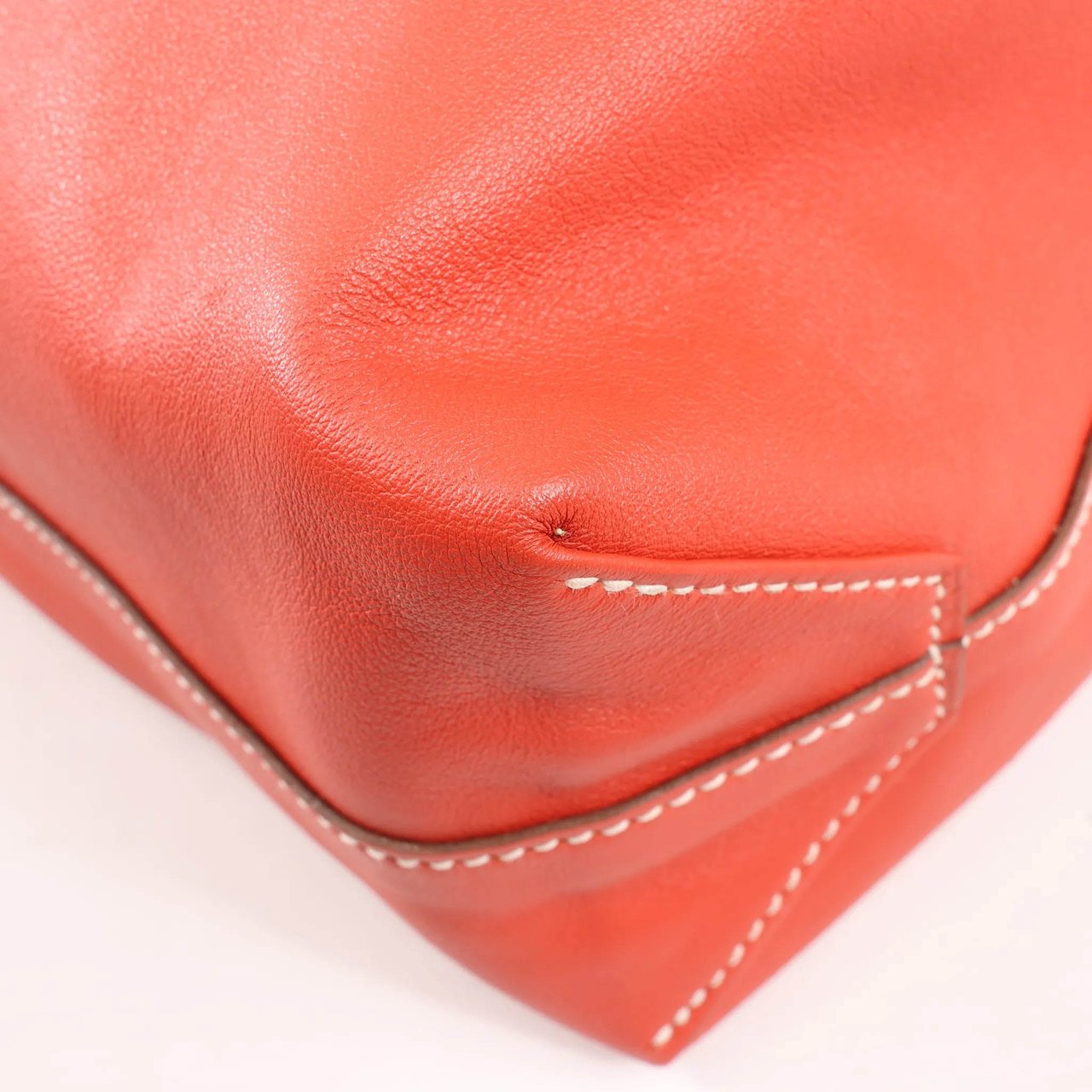 Hermès HERMES Double Sense 28 Veau Swift Shoulder Bag in Sanguine x Rose Jaipur □R: 2014 Rood