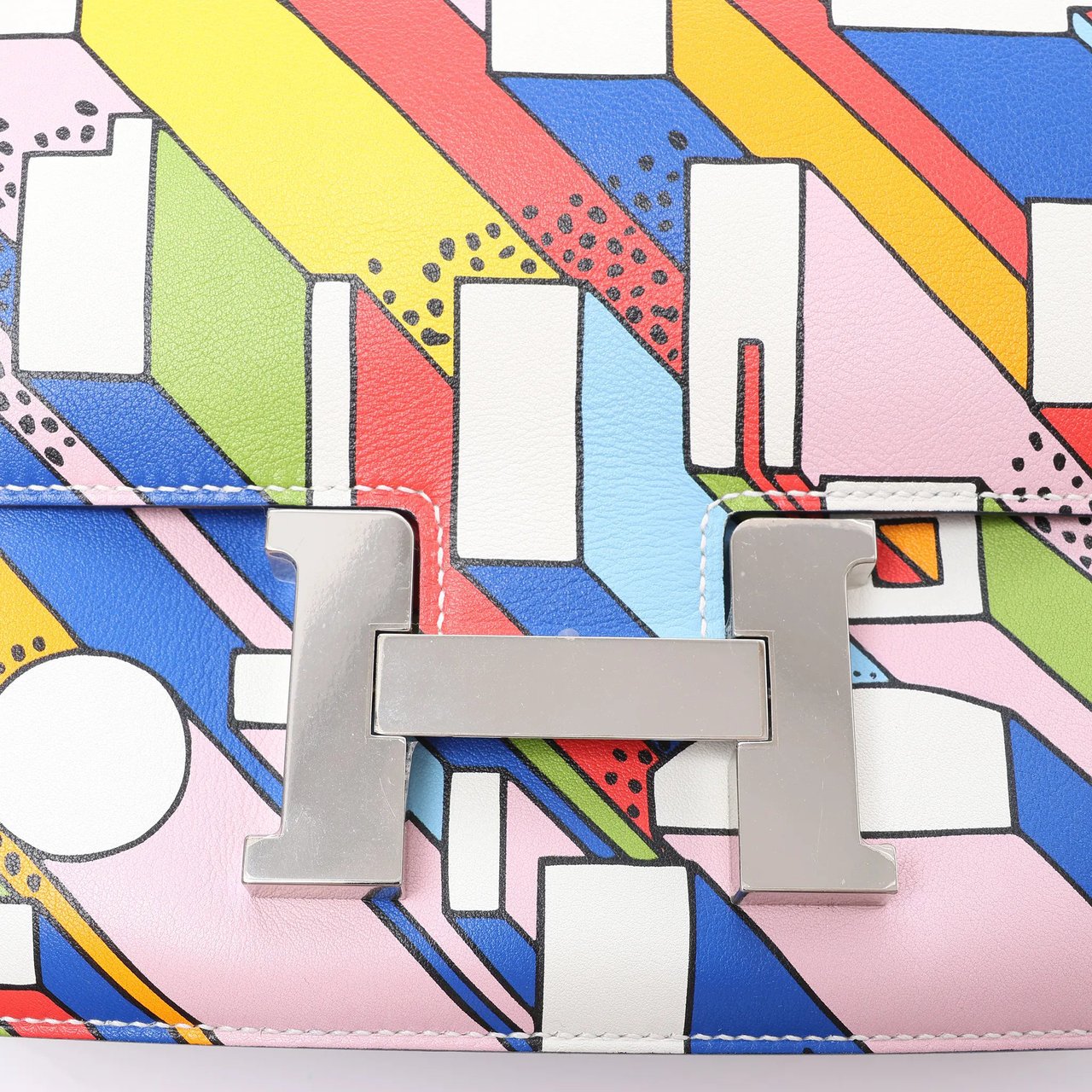 Hermès Hermes Constance 3 24 On A Summer Day Veau Swift Leather Crossbody Bag in Multicolor A:2017 Divers