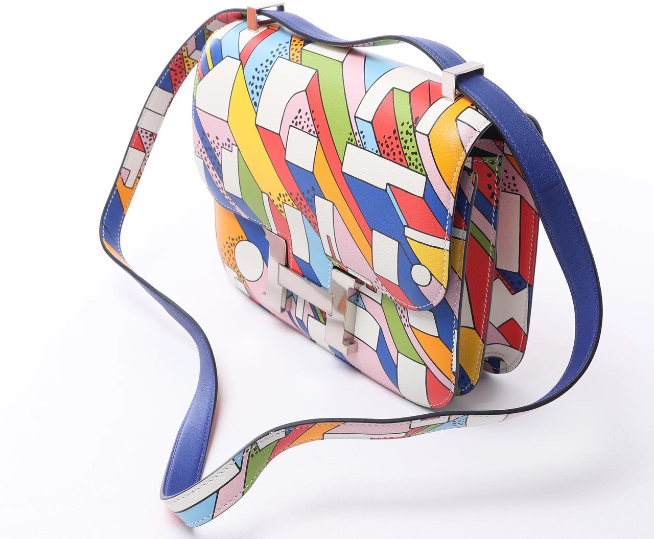 Hermès Hermes Constance 3 24 On A Summer Day Veau Swift Leather Crossbody Bag in Multicolor A:2017 Divers