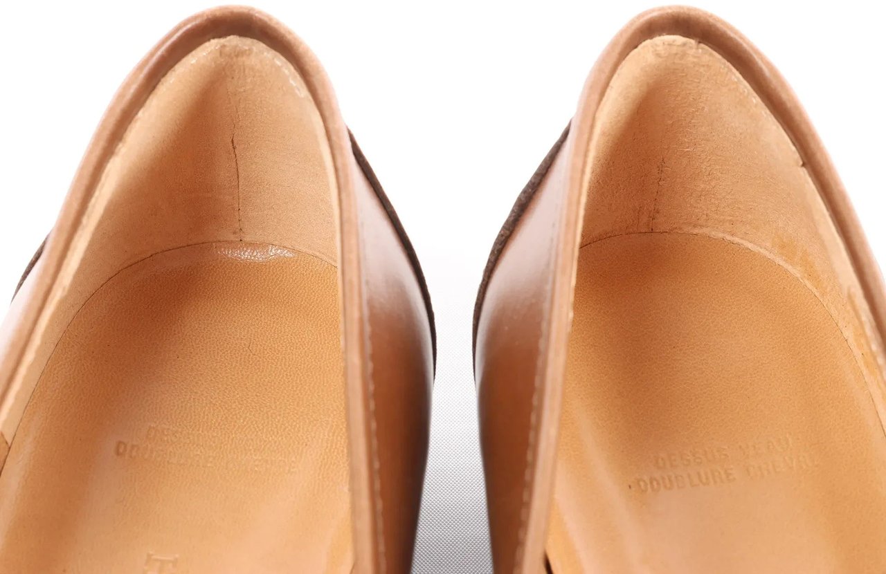 Hermès HERMES Constance Leather Loafer in Brown, Size 36 EU Divers