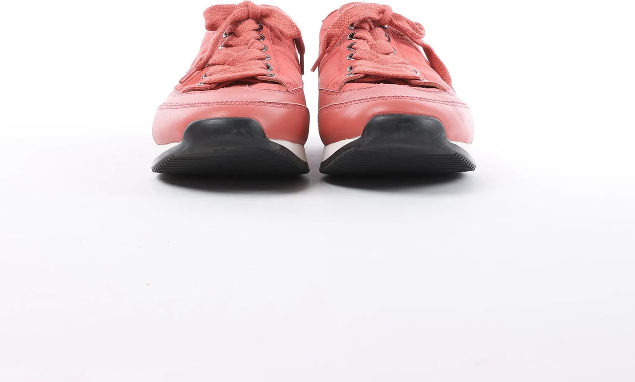Hermès Quick Leather x Suede Sneakers in Pink, Size EU 37 Roze