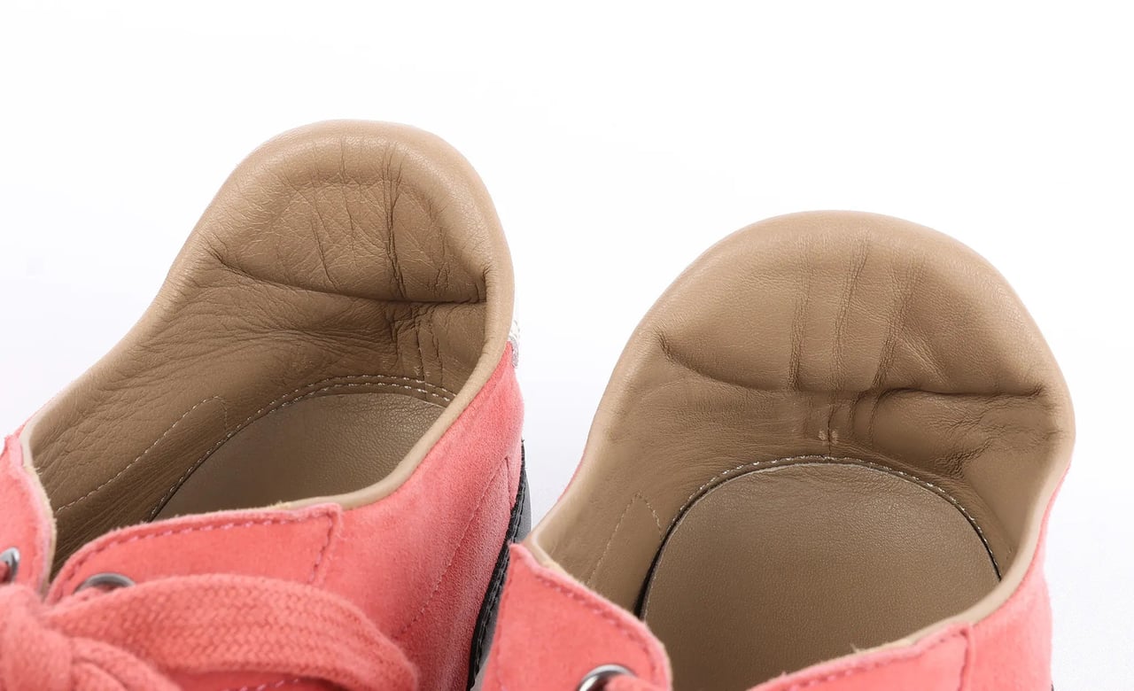 Hermès Quick Leather x Suede Sneakers in Pink, Size EU 37 Roze