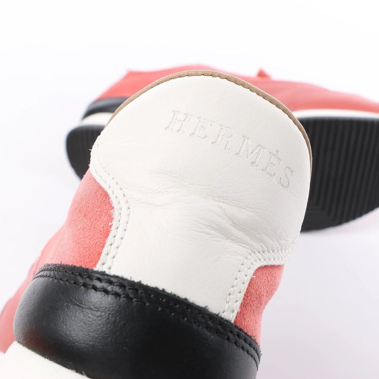 Hermès Quick Leather x Suede Sneakers in Pink, Size EU 37 Roze
