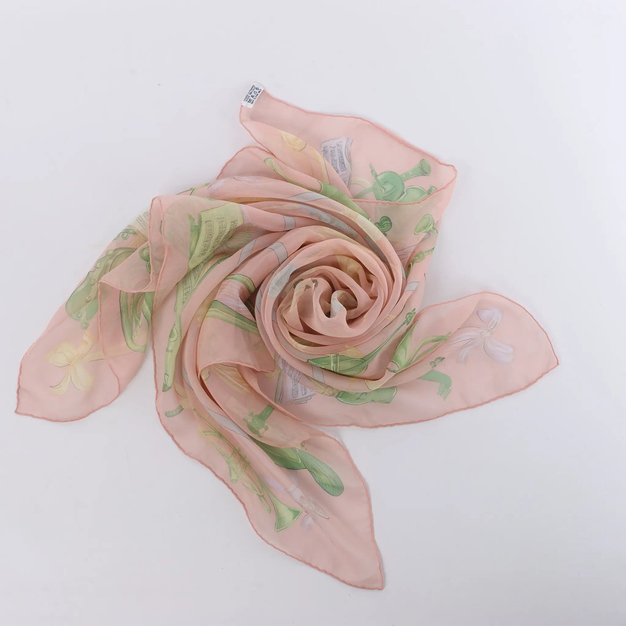 Hermès Carré 90 "La Dance ballet" Silk handkerchief in Pink Roze