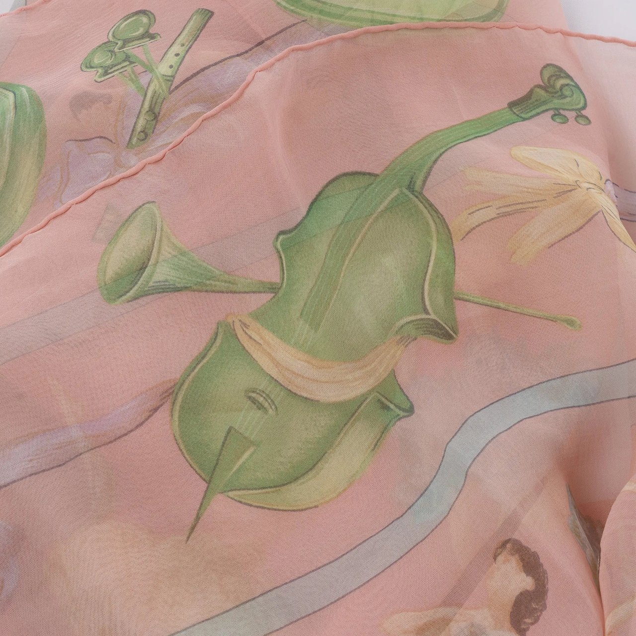 Hermès Carré 90 "La Dance ballet" Silk handkerchief in Pink Roze