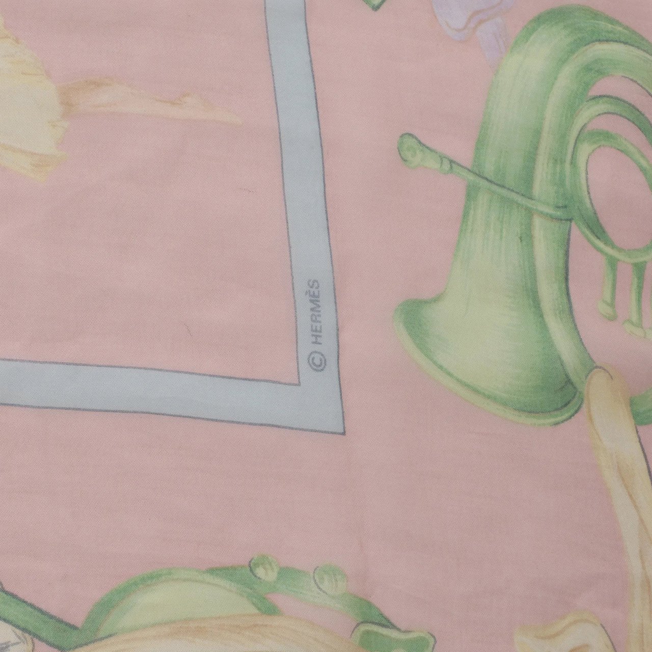 Hermès Carré 90 "La Dance ballet" Silk handkerchief in Pink Roze