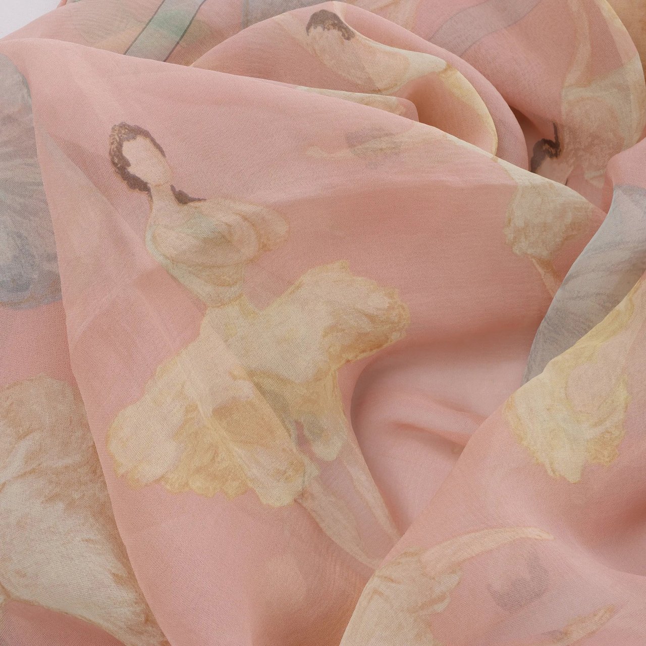 Hermès Carré 90 "La Dance ballet" Silk handkerchief in Pink Roze