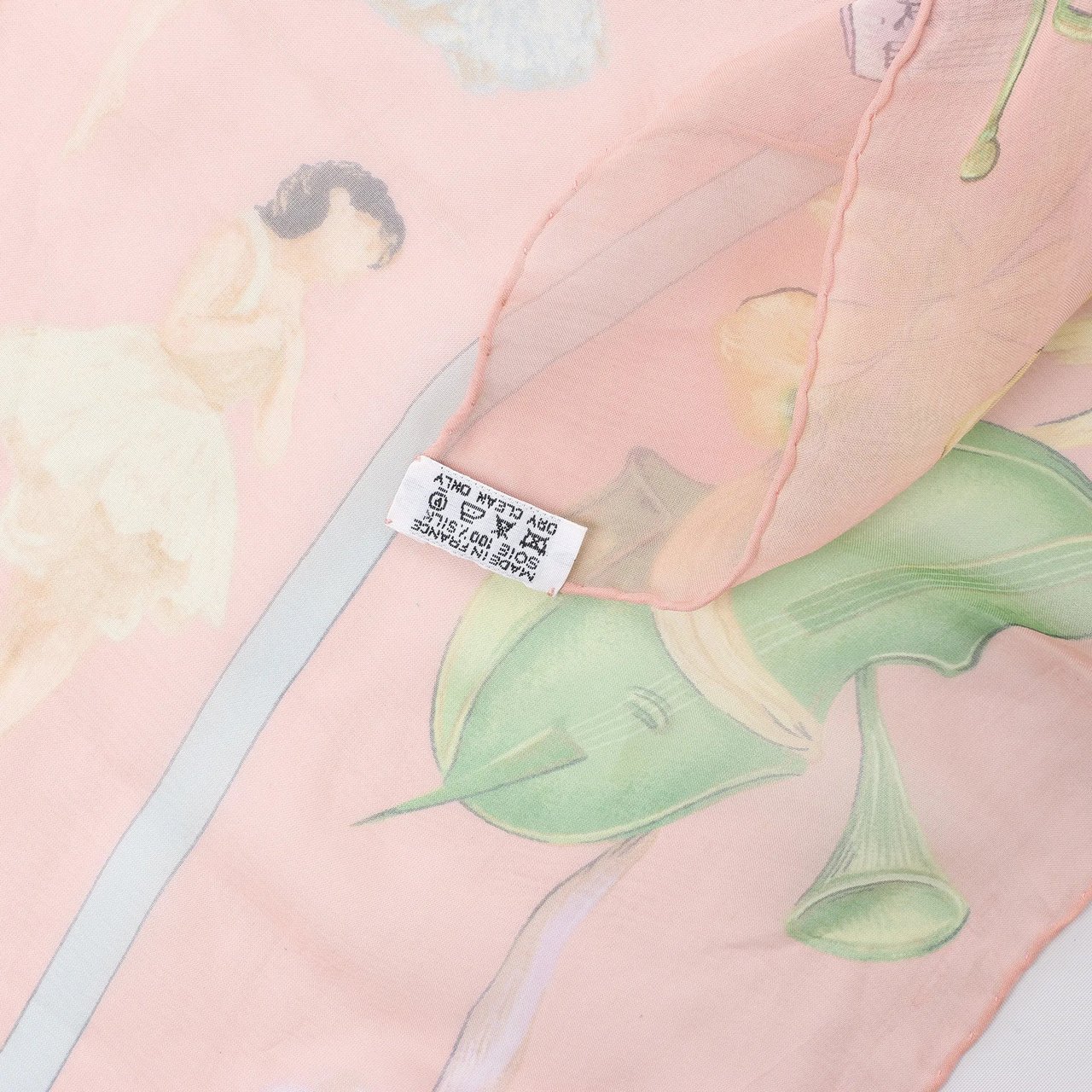 Hermès Carré 90 "La Dance ballet" Silk handkerchief in Pink Roze