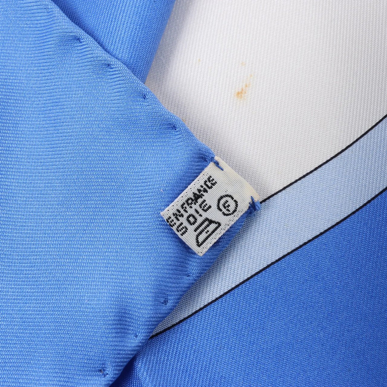 Hermès Carré 90 "Clic Clac" Silk handkerchief in Blue Blauw