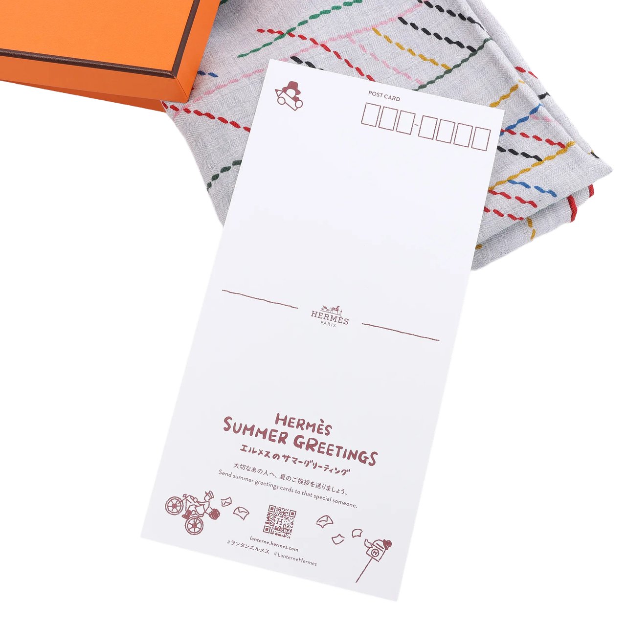 Hermès Carré Géant "PIQUE SELLIER" Cashmere & Silk Scarf in Gray Grijs
