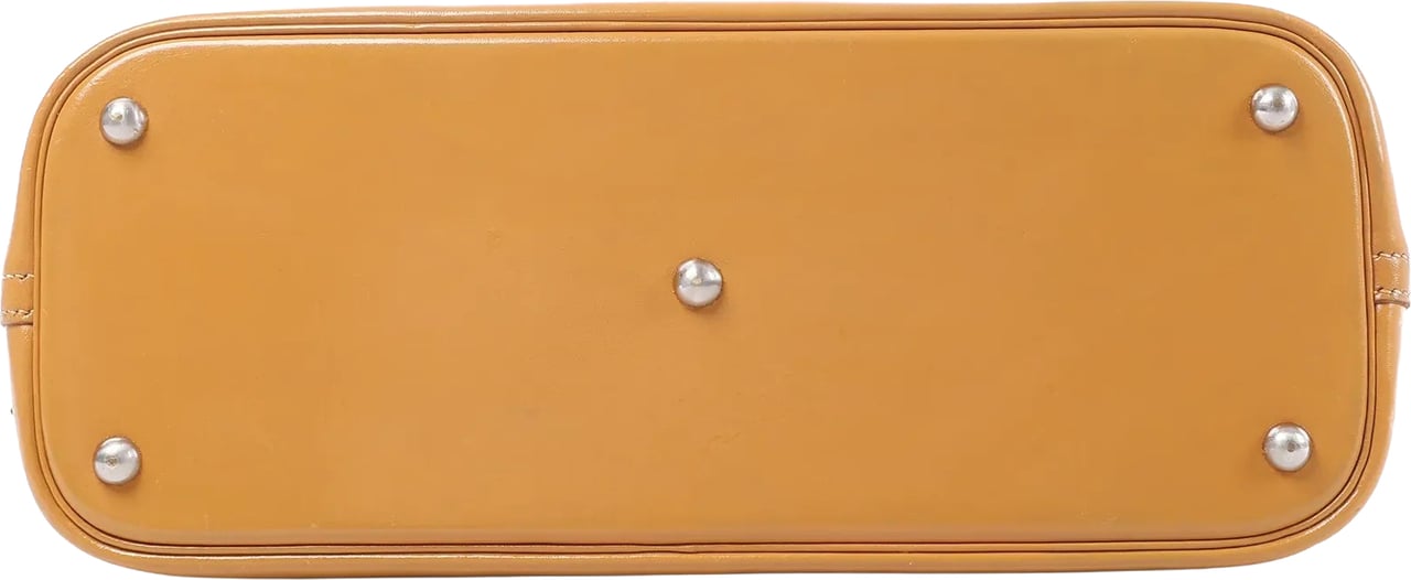 Hermès HERMES Bolide 35 Leather Handbag in Natural Brown □D: 2000 Bruin