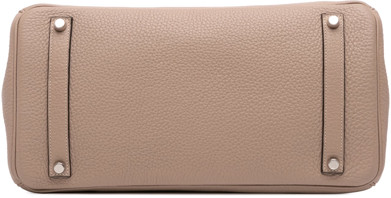 Hermès Clemence Birkin Retourne 35 Bruin