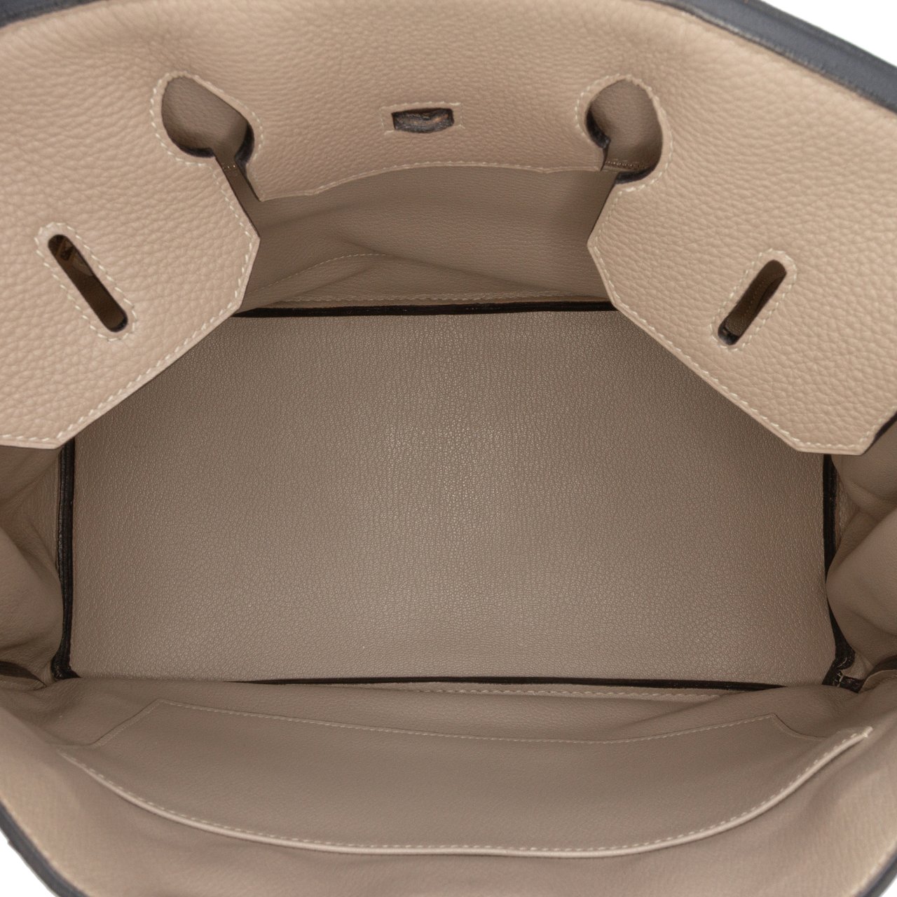 Hermès Clemence Birkin Retourne 35 Bruin