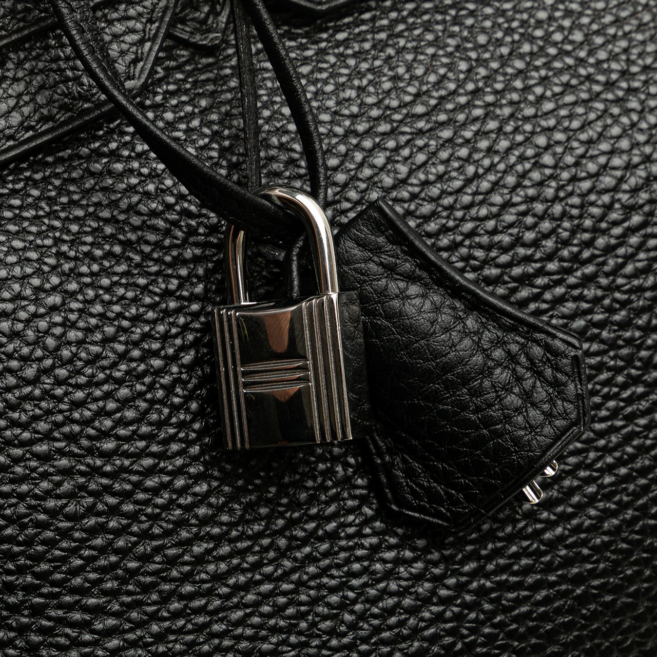 Hermès Clemence Birkin Retourne 30 Zwart
