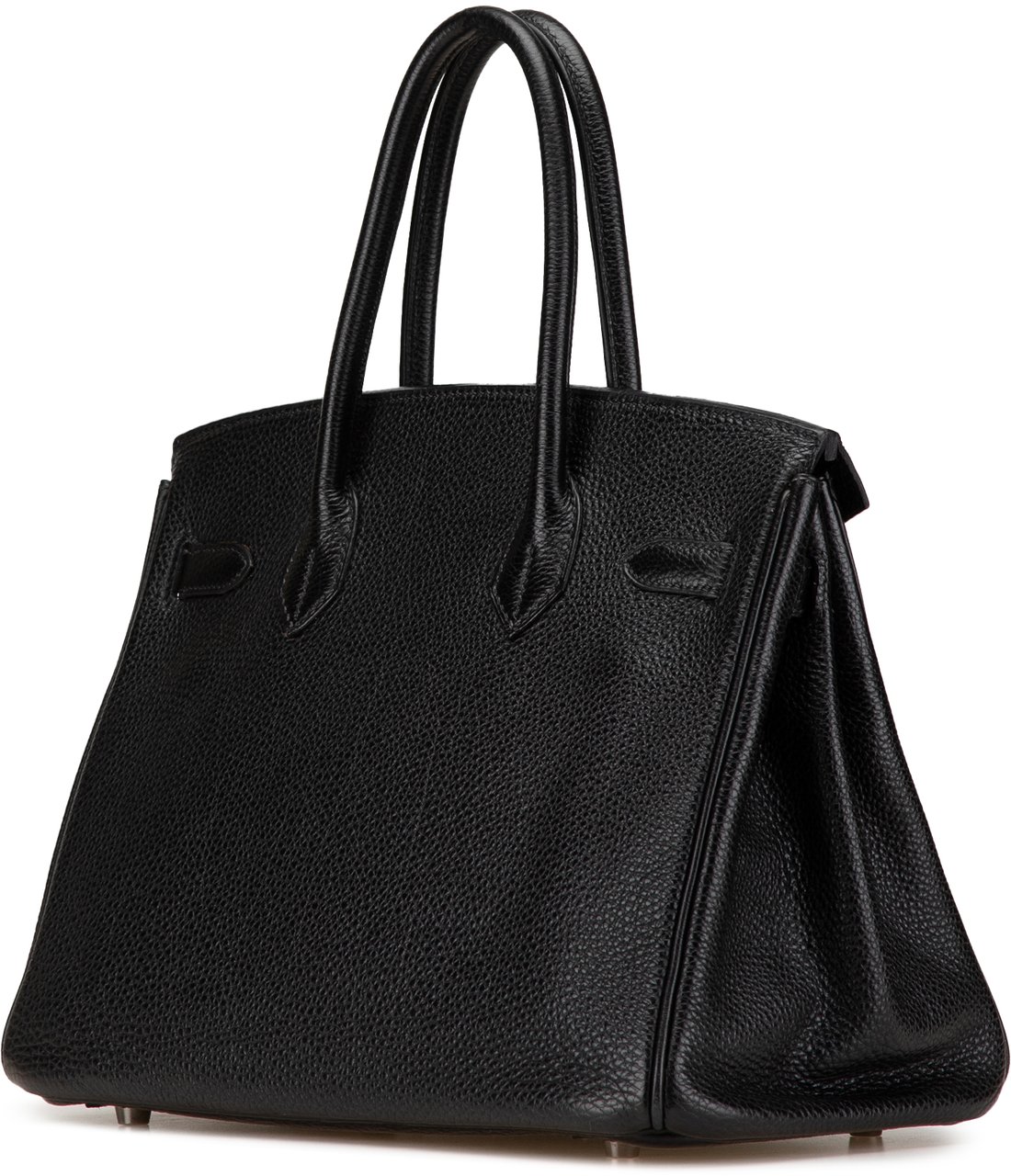 Hermès Clemence Birkin Retourne 30 Zwart