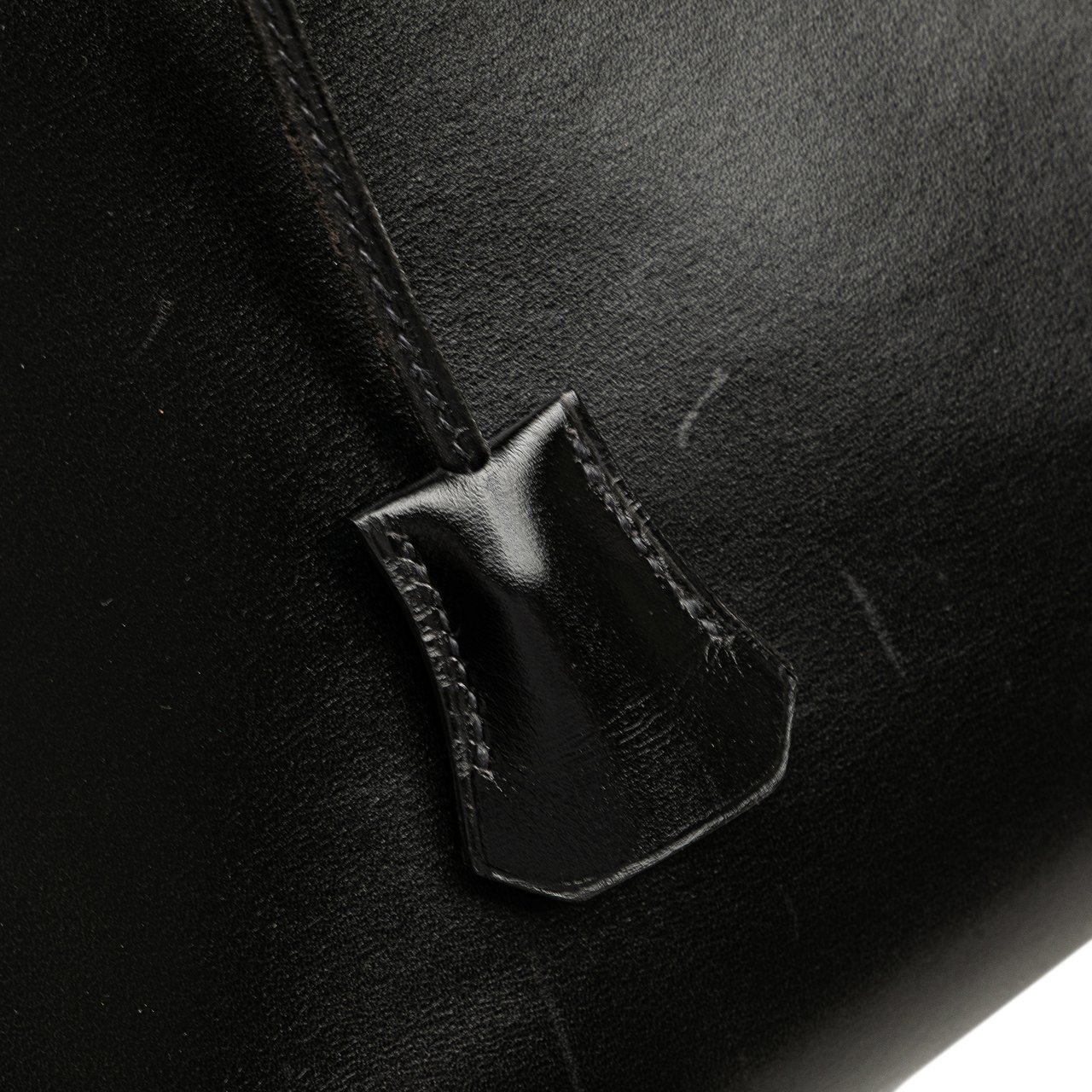 Hermès Box Calf Kelly Retourne 32 Zwart