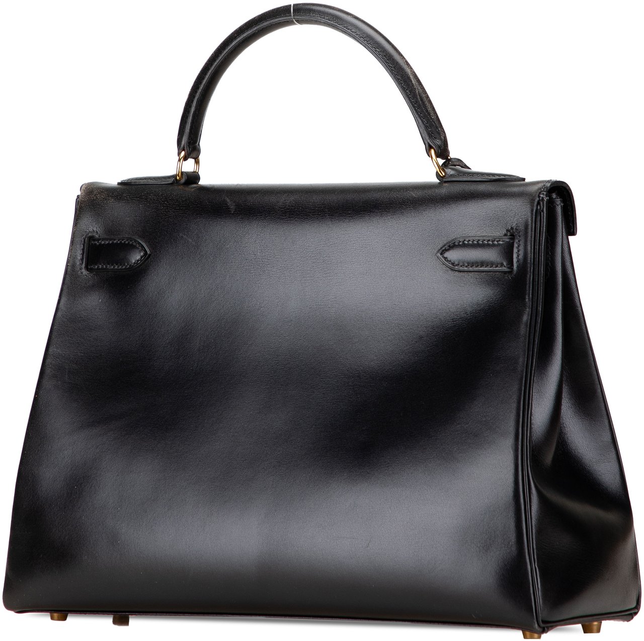 Hermès Box Calf Kelly Retourne 32 Zwart