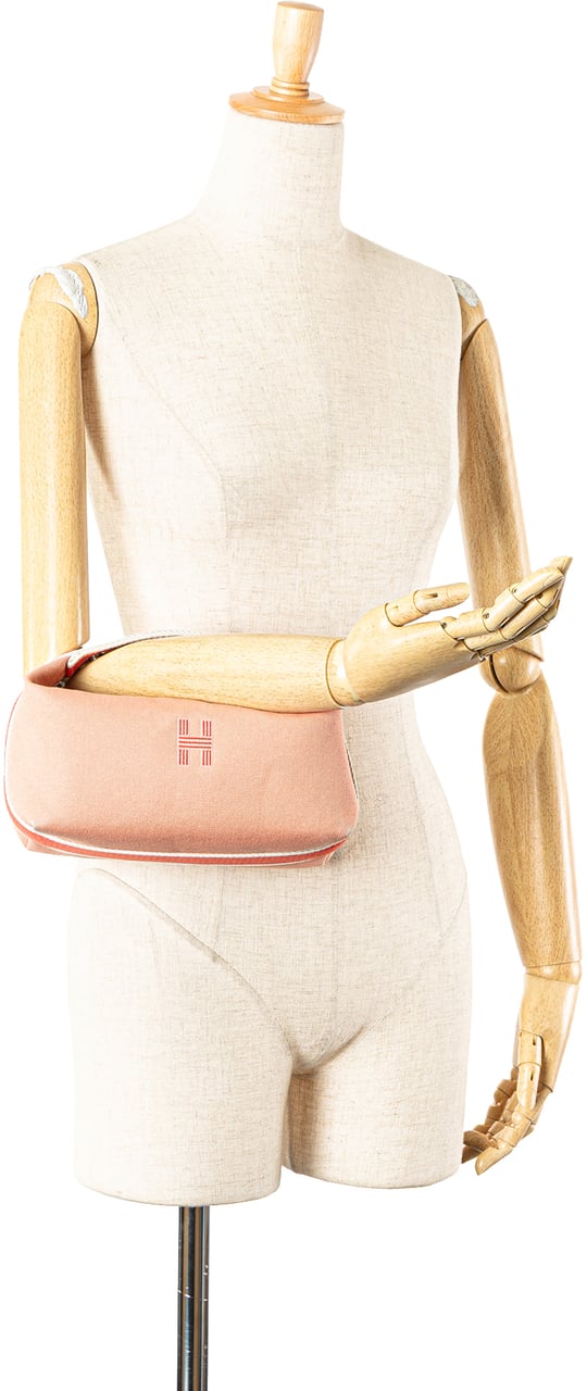 Hermès Small Canvas Bride A Brac Case Roze