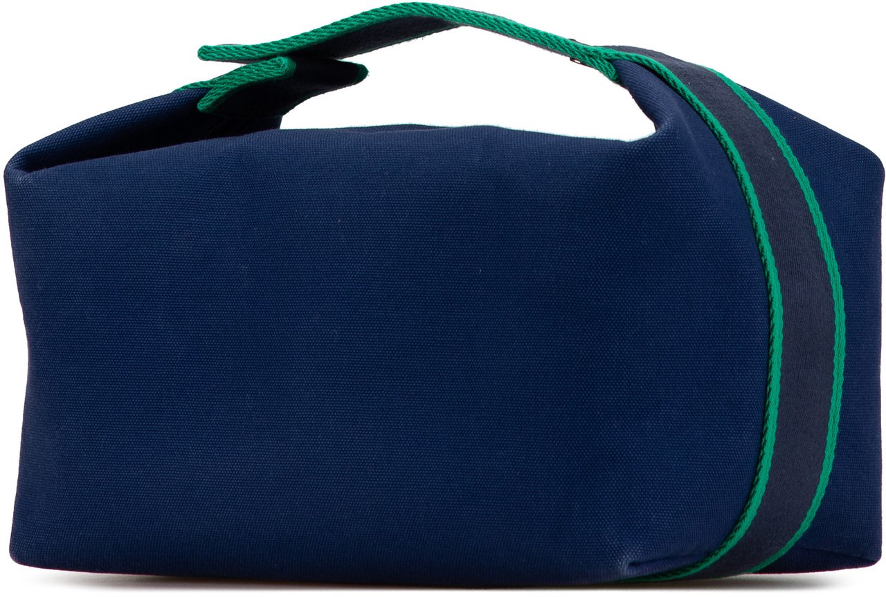 Hermès Large Canvas Bride A Brac Case Blauw