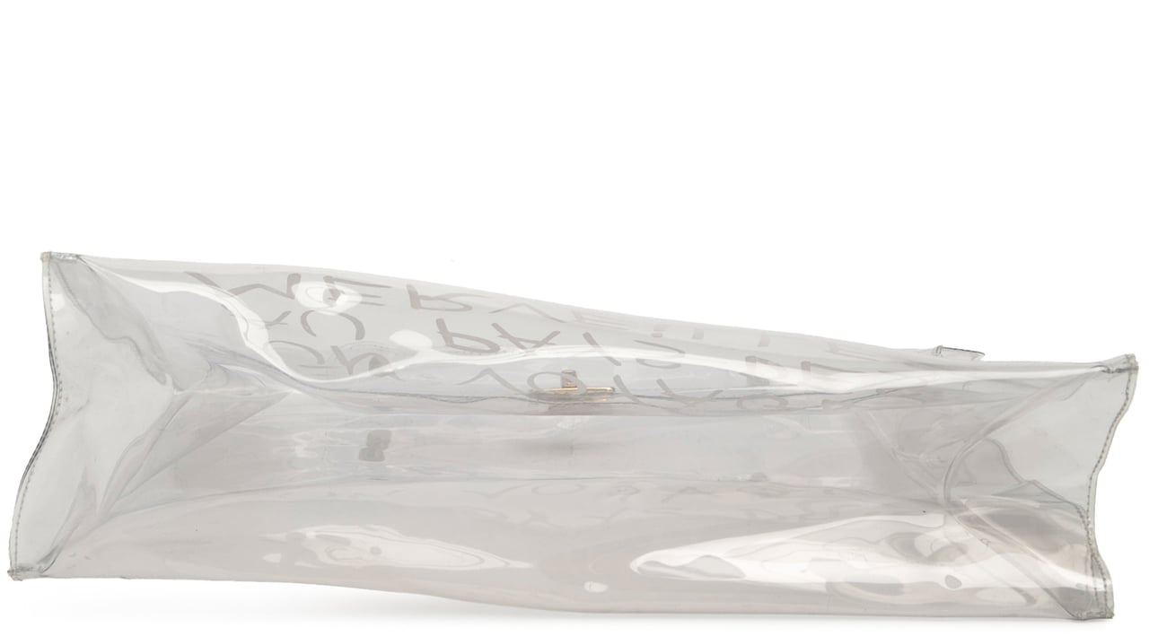 Hermès Vinyl Souvenir De L Exposition Kelly Handbag Wit