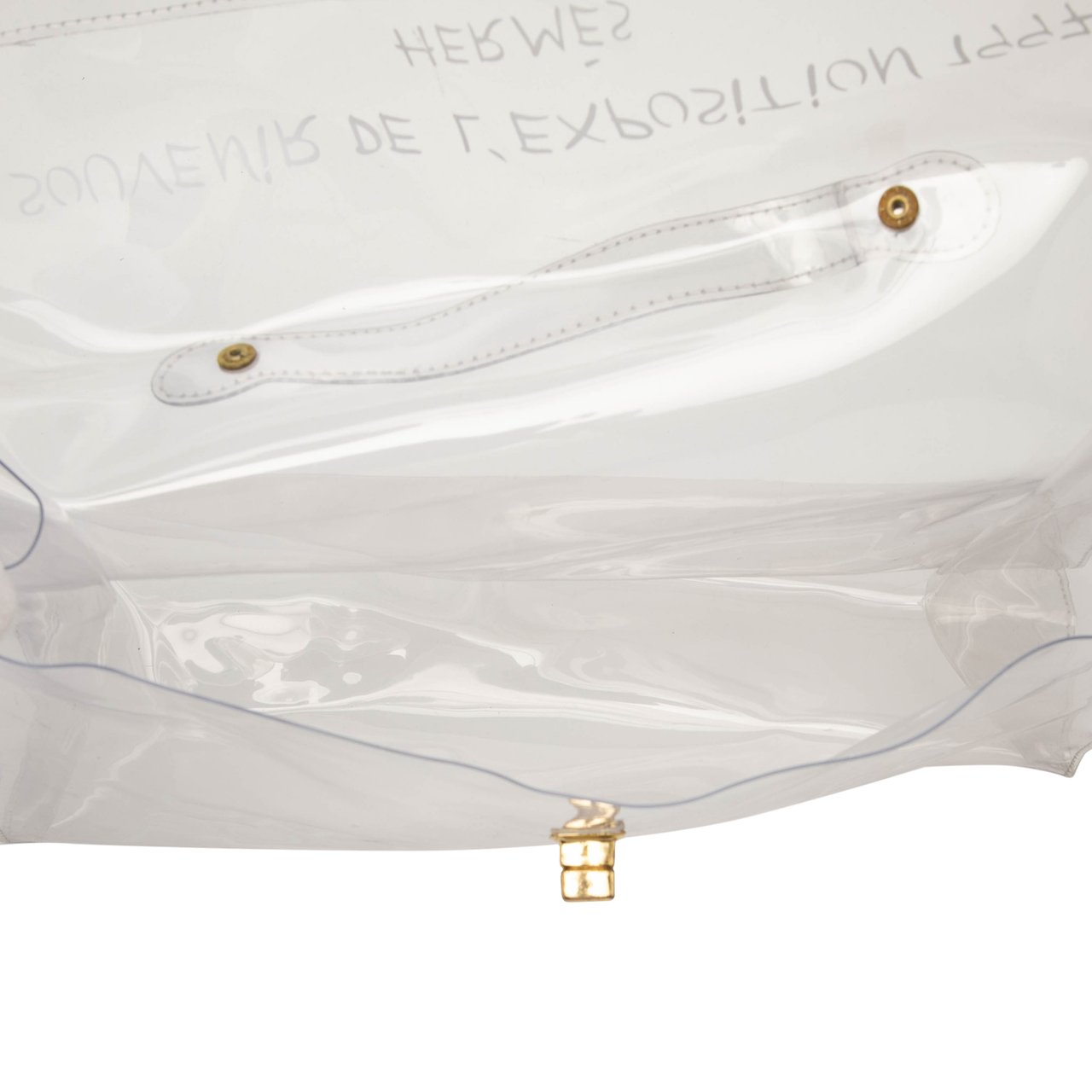 Hermès Vinyl Souvenir De L Exposition Kelly Handbag Wit
