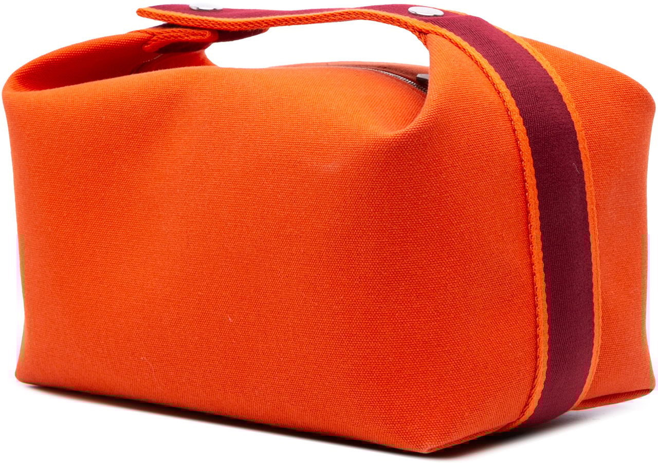 Hermès Large Toile Bride A Brac Case Oranje