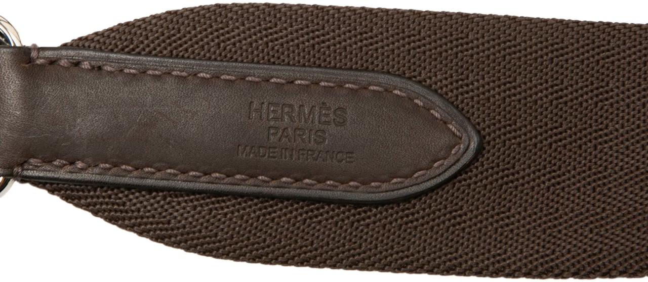 Hermès Toile Sac de Pansage Grooming Bag Blauw