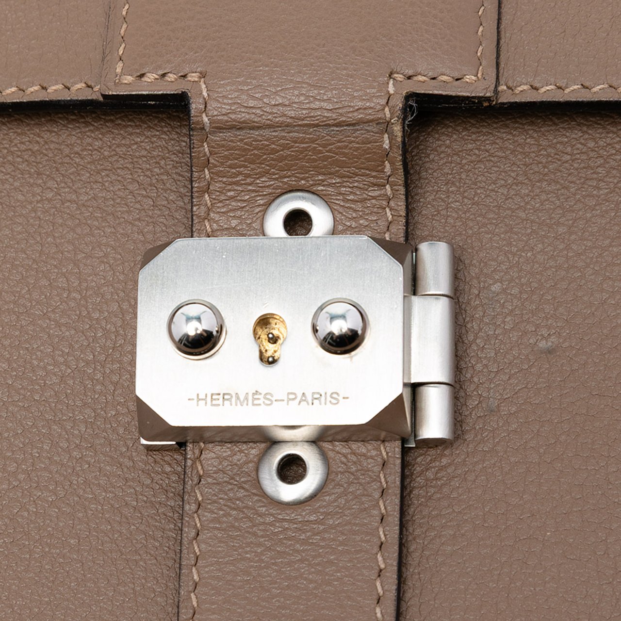 Hermès Evercolor Sac A Depeches 38 Bruin