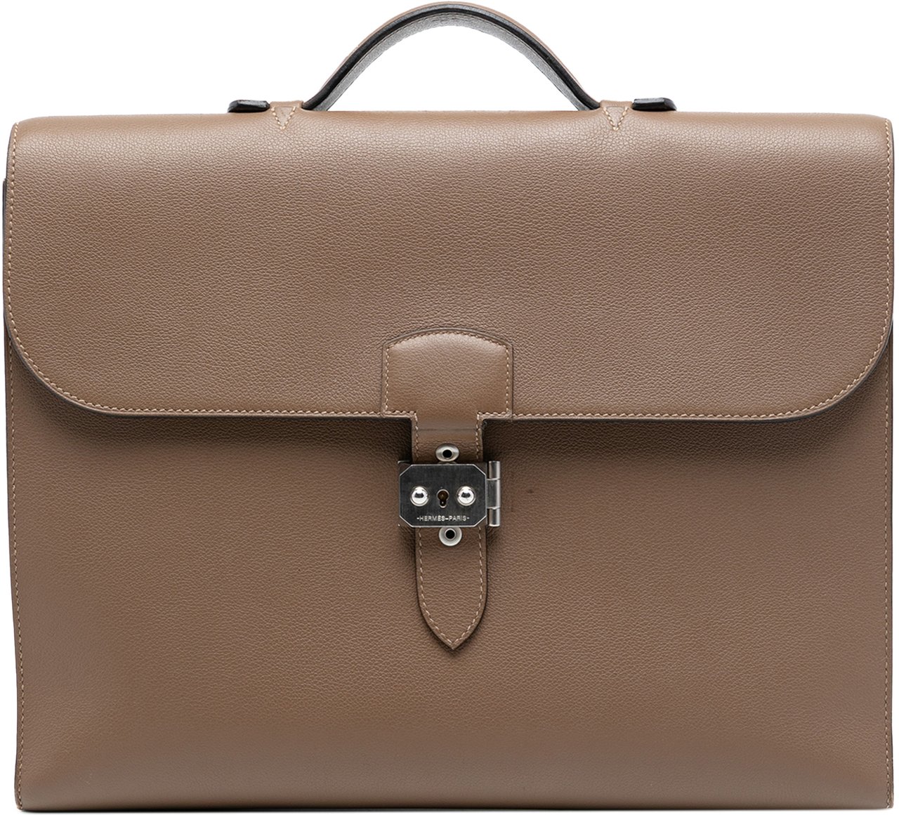 Hermès Evercolor Sac A Depeches 38 Bruin