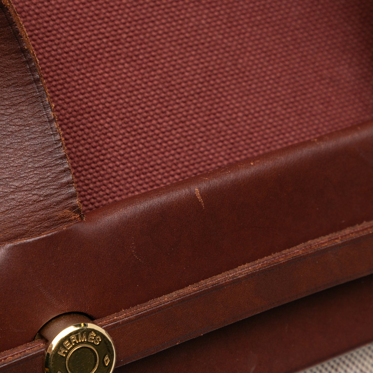 Hermès Herbag Cabas MM Bruin