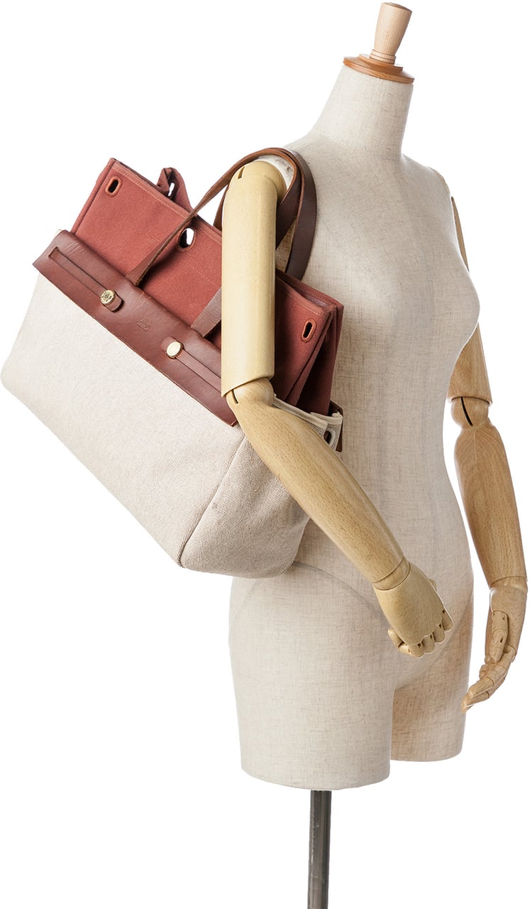 Hermès Herbag Cabas MM Bruin