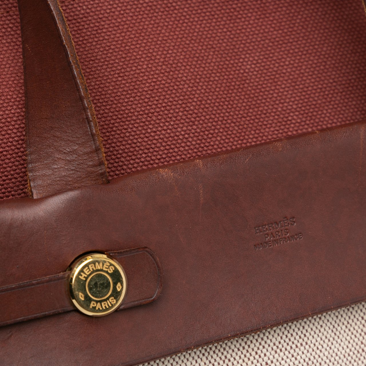 Hermès Herbag Cabas MM Bruin