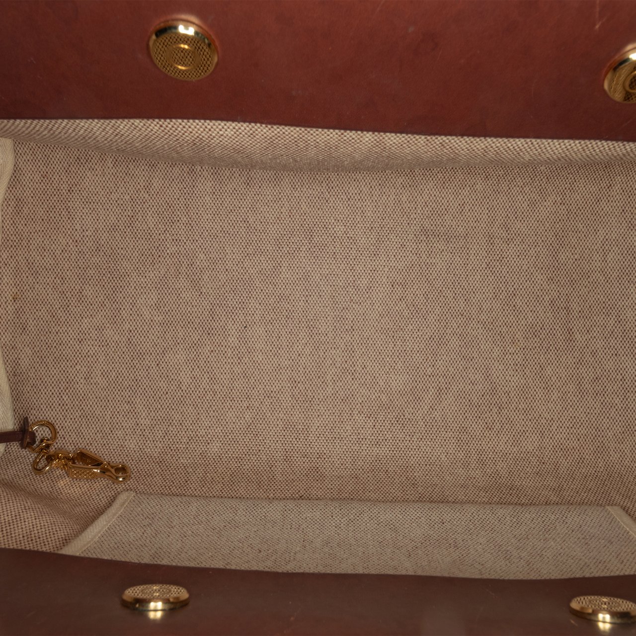 Hermès Herbag Cabas MM Bruin